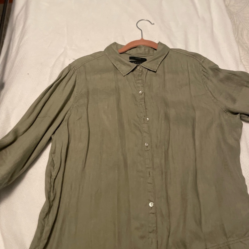 Dark tan tunic Button-Up Shirt